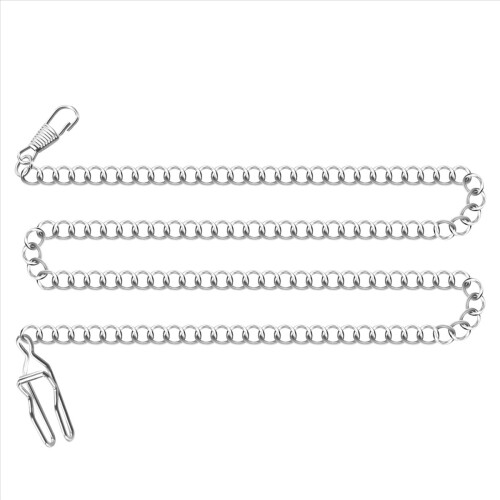 Retro Antique Vintage Pocket Watch Chain Silver 2