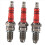 3pcs D8TC 3 Electrode Spark Plug, Racing Plug with 3