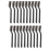 20 Pieces Mini Handle Stainless Steel Wire Bristle 1
