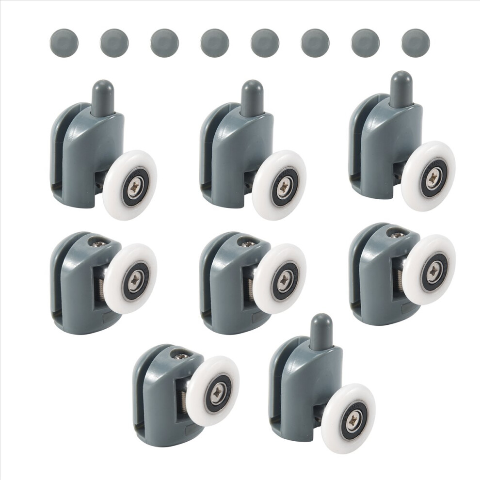 8Pc Shower Door Castors Rolls Rollers Sliding Roll 4853967017507