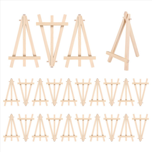24 Pack Mini Wood Display Easel Easels Set For Pai 1