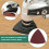 60pcs Triangular Hook and Loop Triangle-Sandpaper, 8