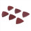 60pcs Triangular Hook and Loop Triangle-Sandpaper, 3