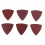 60pcs Triangular Hook and Loop Triangle-Sandpaper, 2