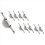 10pcs Door Window Cupboard Drawer Bin Single Nylon 3