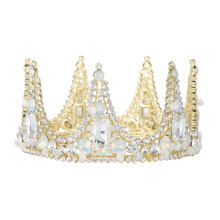 Princess Birthday Crown Elegant Crown Design Royal Costume Accessory Hypoallergenic Sparkling Crystal Rhinestones Bridal Wedding Tiaras For Costume