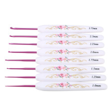 Set de cârlige de croșetat cu carcasă, instrument de tricotat DIY, set de aluminiu, cârlig de croșetat ergonomic, set de ace de croșetat, ace