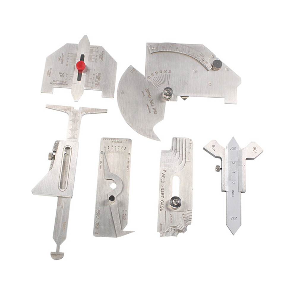 6Pcs Welding Gauge Weld Inspection Seam / Round Co 4853967018870