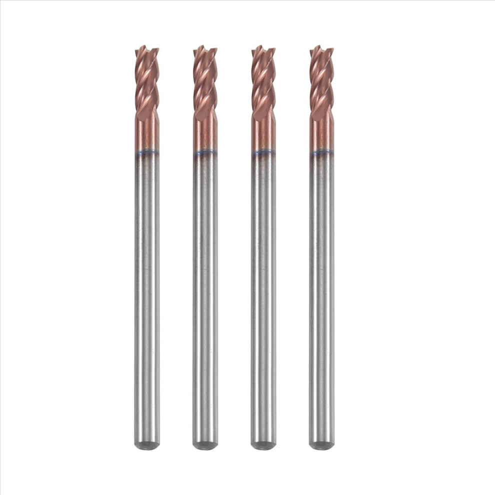 5Pcs 3Mm Solid Carbide Endmills Endmill D3x8xd4x50 4853967022778