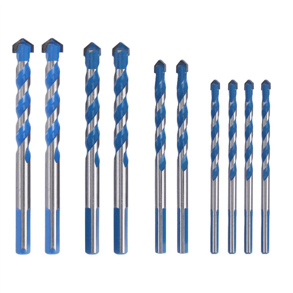 10Pcs Tungsten Carbide Masonry Drill Bit Set For M 4853967022976