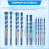 10Pcs Tungsten Carbide Masonry Drill Bit Set for M 5