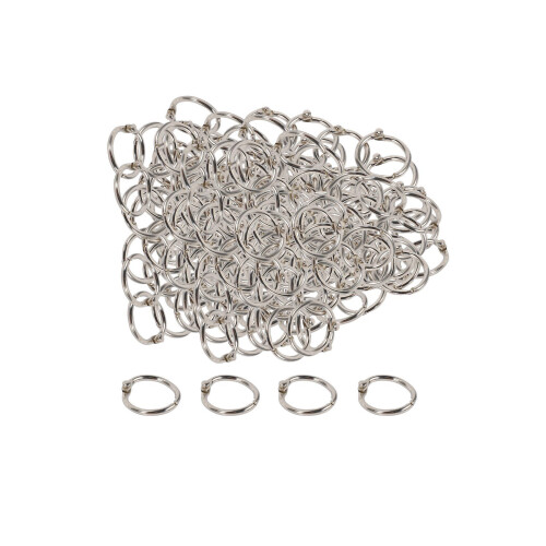100Pcs 19Mm Loose Leaf Binder Rings Key Book for S