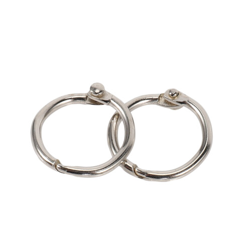 100Pcs 19Mm Loose Leaf Binder Rings Key Book for S 2