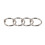 100Pcs 19Mm Loose Leaf Binder Rings Key Book for S 8
