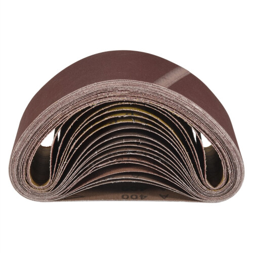 18 Pack Sanding Belts 3X21 Inches(75X533mm) Alumin