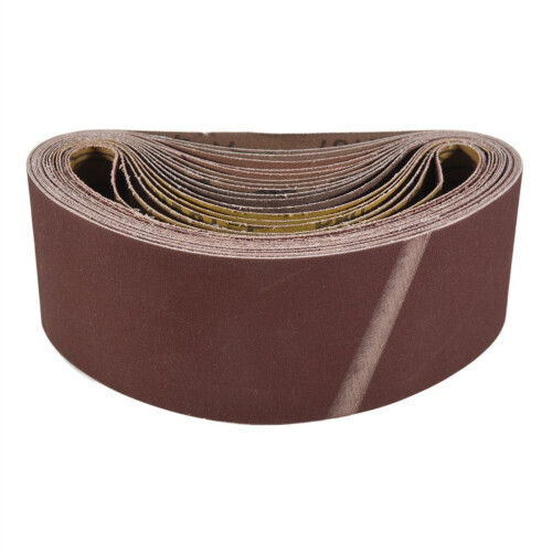 18 Pack Sanding Belts 3X21 Inches(75X533mm) Alumin 1