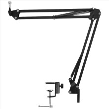 Microphone Scissor Arm Stand 75cm High Tabletop Bo