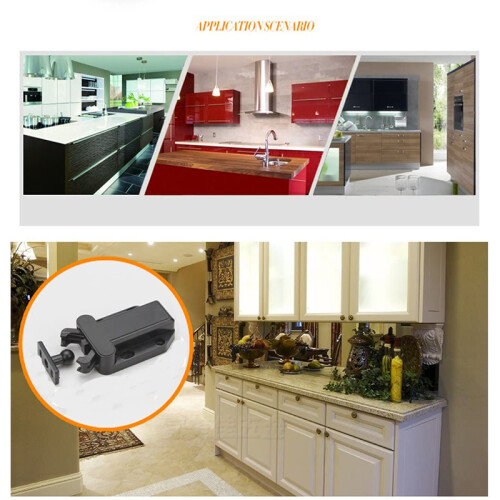 6-Pack Non-Magnetic Push to Open Catch Lock Drawer 1