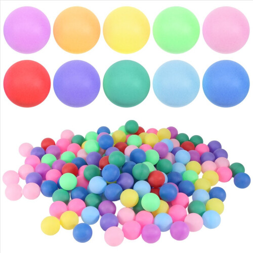 150Pcs/Pack Colored Pong Balls 40mm Entertainment 1