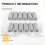 12Pcs/Pack Golf Ferrules .370 Aluminum for Irons S 8