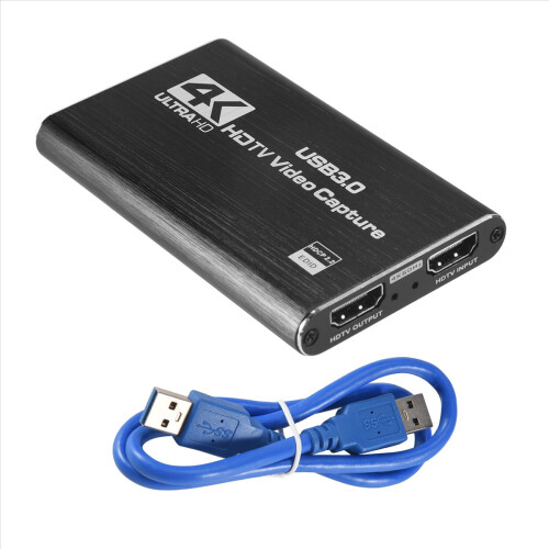 Video Capture Card 4K Screen Record USB3.0 1080P 1