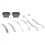 2 Pair Steel Leaf Springs Suspension for D12 B14 B 2