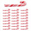 100Pcs Red and White Handmade Christmas Candy Cane 2