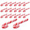 100Pcs Red and White Handmade Christmas Candy Cane 4