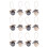 Christmas Tree Ornaments, 12 Pcs 2-1/2 Inches Whit 3