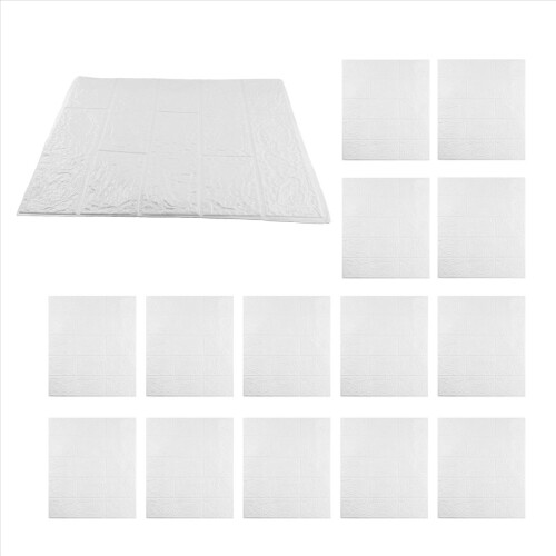 15Pcs Self-Adhesive 3D Brick Sticker DIY Waterproo 2
