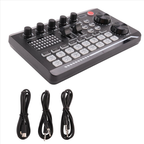 Audio Mixer,Live Sound Card and Interface with DJ 2