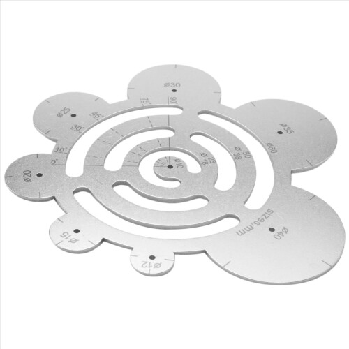 Round Leather Cutting Tools Metal Corner Ruler Cir 2