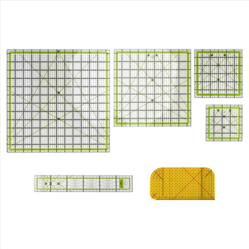 6 PCS Quilting Ruler Square Acrylic Quilting Ruler