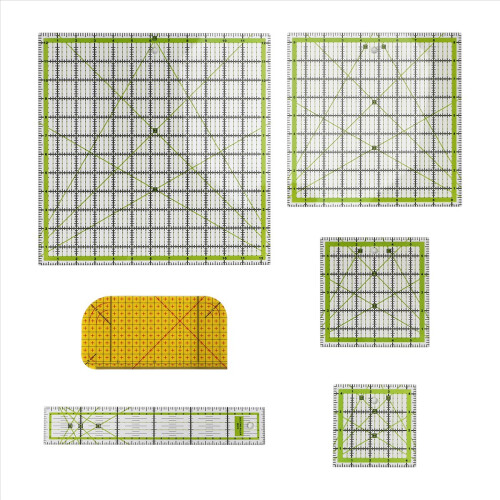 6 PCS Quilting Ruler Square Acrylic Quilting Ruler 1