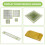 6 PCS Quilting Ruler Square Acrylic Quilting Ruler 9