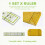 6 PCS Quilting Ruler Square Acrylic Quilting Ruler 7