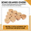 10Pcs Boho Rattan Dresser Knobs, Round Wooden Draw 8