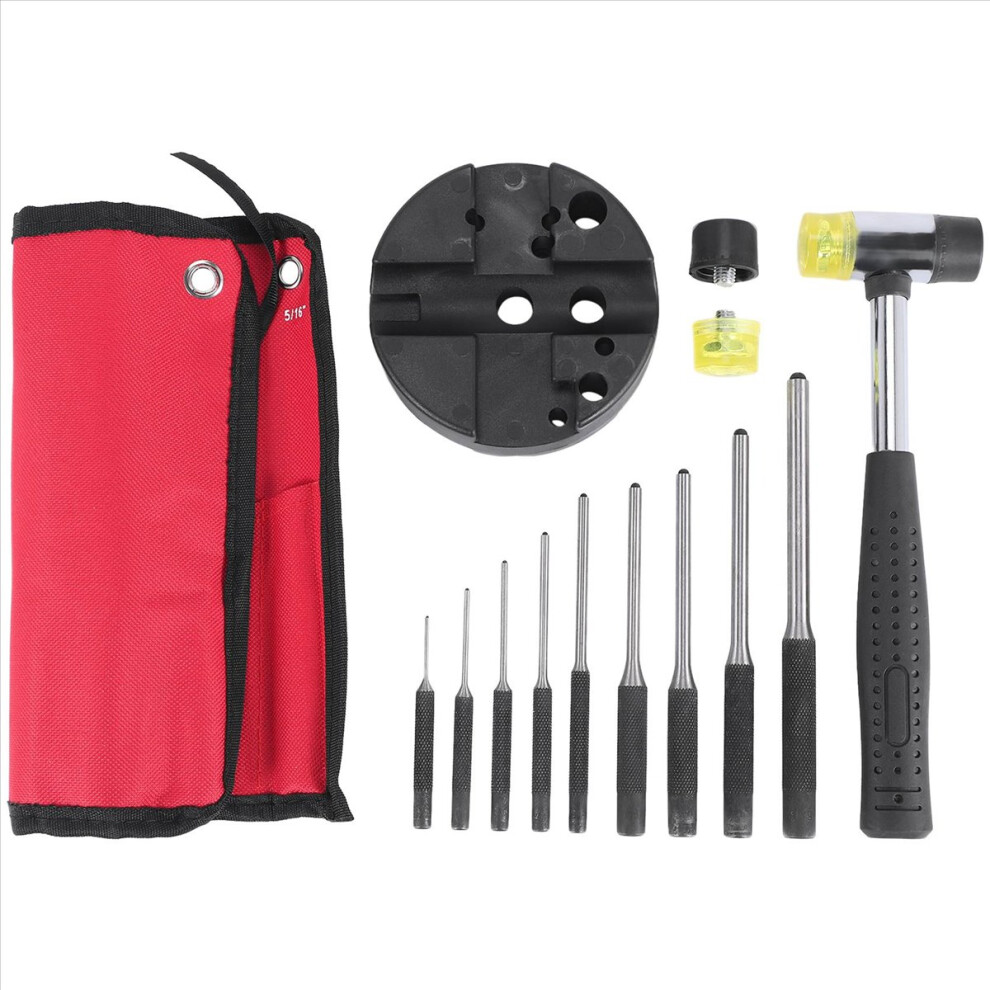 Roll Pin Punch Set With Storage Pouch,Smithing Rem 4852006517701