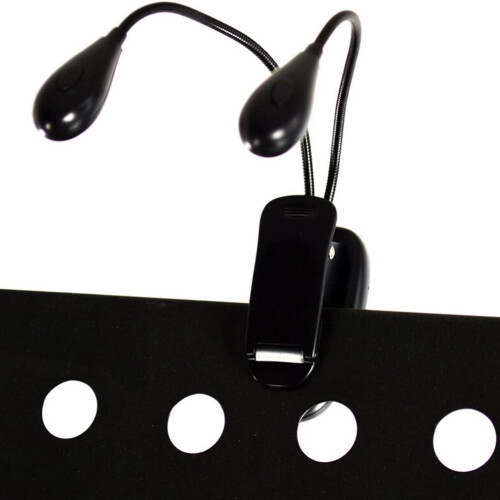 2Pcs Music Stand Light Clip on LED Book Lights Dua 2