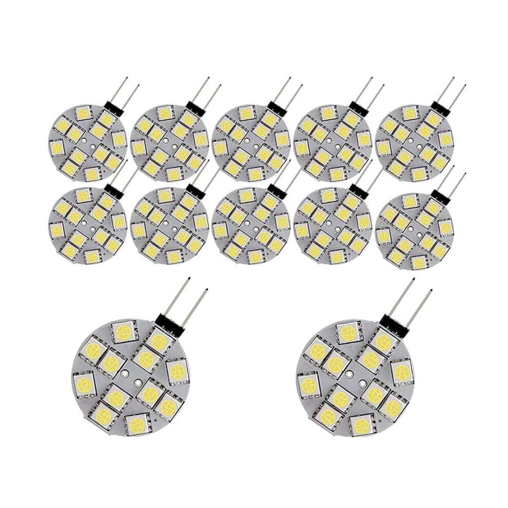 12Pcs G4 Puck Lights Led Bulbs Side Pin Base Round 4852006519132