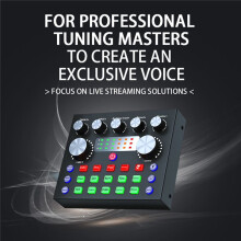 V8S Live External Sound Card Voice Changer with Mu
