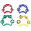 20Pcs Plastic Tambourine Musical Instruments, Mini 7