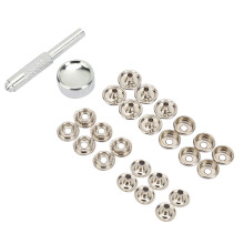 Snap Button Kit Carbon Steel Rust Resistant Snap Fasteners For DIY Crafts Heavy Duty Canvas Fastener In Salt Water Settings