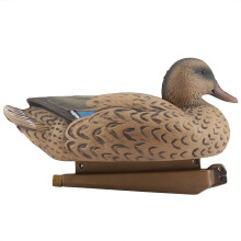Waterfowl Hunting Decoy with Foam-Filled Construction, Realistic Floating Mallard Duck Decoy Featuring Multiple Body and Head Postures, Durable and