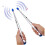 2Pcs Electronic AirDrum Rock Electric Drum Sticks 2