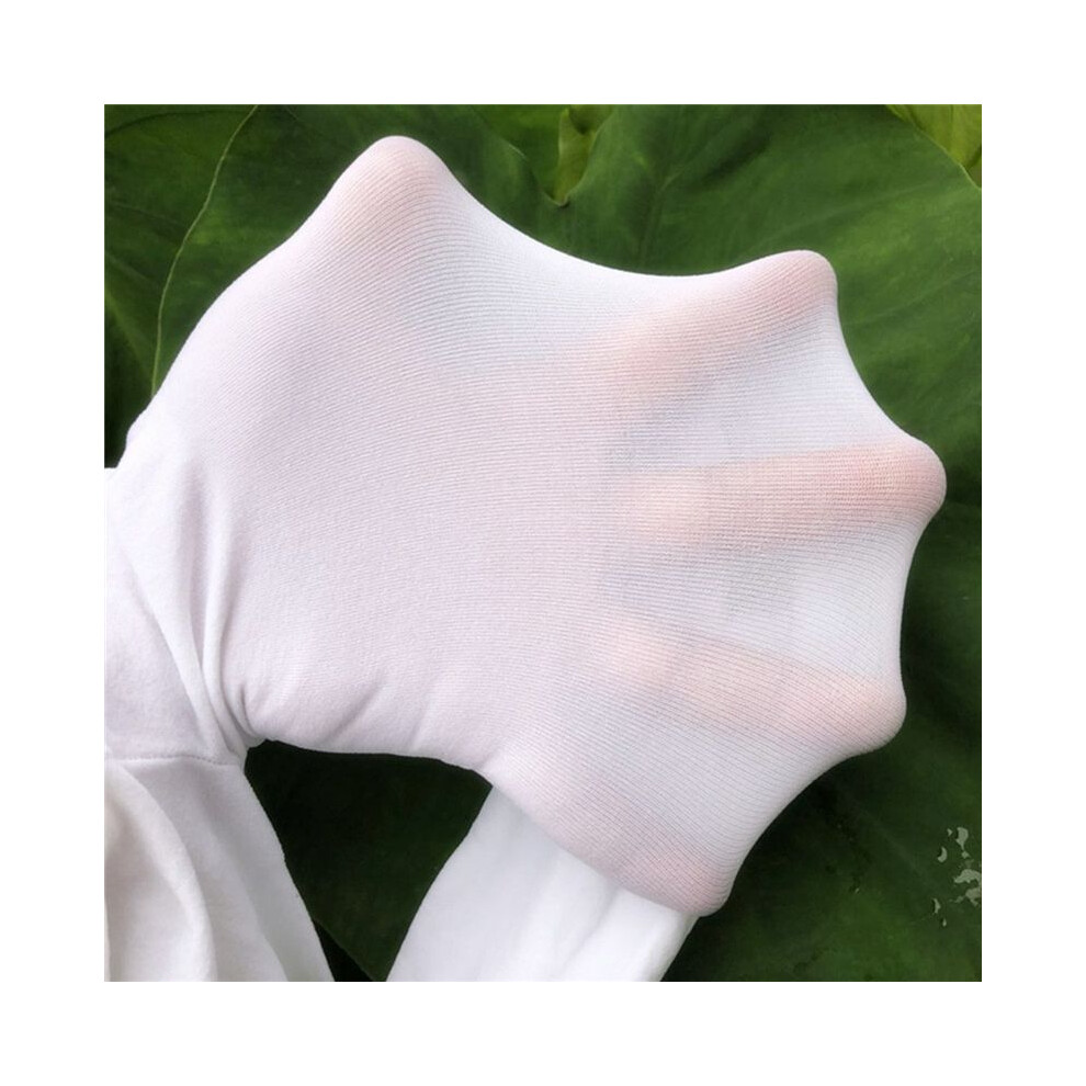 Semoic White Kids Girls Velvet Ballet Tights Dance Socks