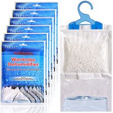 Set of 6 Hanging Interior Wardrobe Dehumidifier - 230g Each Bag - Idea
