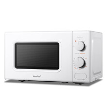 COMFEE' 700W 20L White Microwave Oven With 5 Cooking Power Levels, Qui