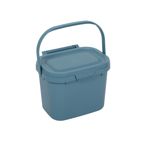 Addis Addis Everyday Kitchen Food Waste Compost Caddy Bin, 4.5 Litre, Air Bl