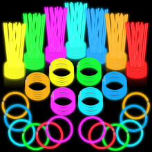JIJI&CUI Glow Sticks 40pcs [8-Hour Ultra Bright] | Eco-Friendly & Non-
